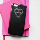 metallic printed leather iphone case by pickle pie gifts
