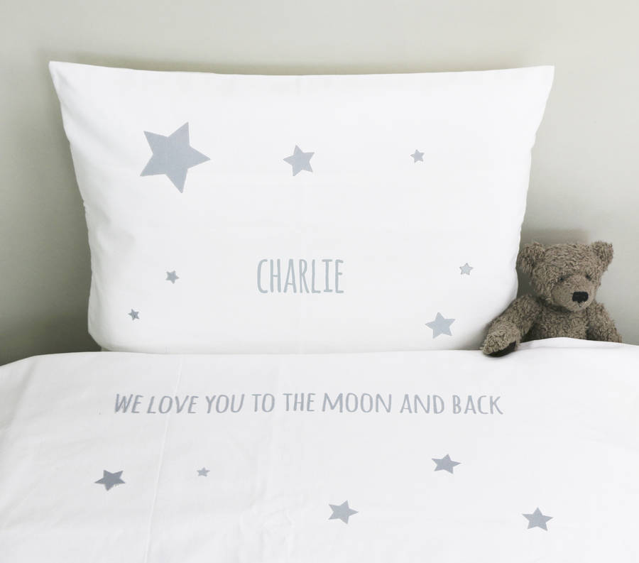 personalised child's bed linen by minna's room