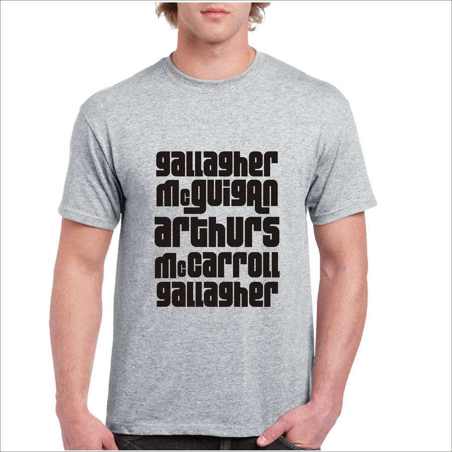 'favourite band line up' t shirt by rael & pappie