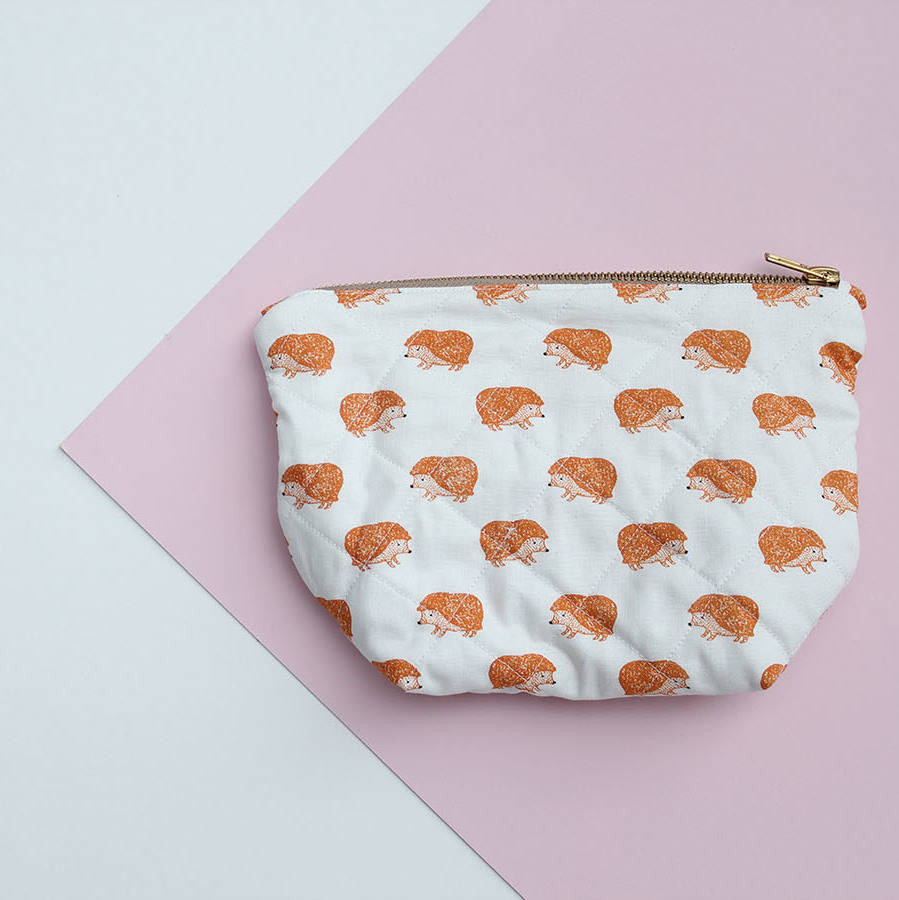 quilted make up bag sewing kit by the new craft house