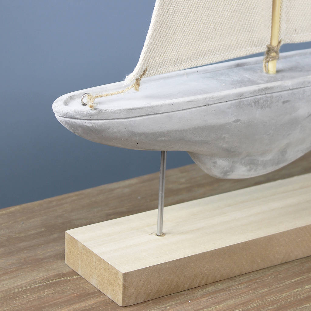 concrete sail boat by marquis & dawe