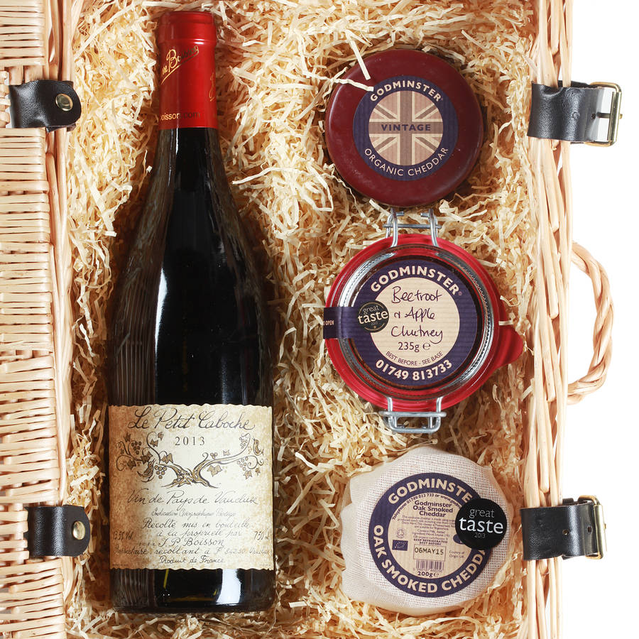 cheddar, chutney and red wine hamper by all things brighton beautiful