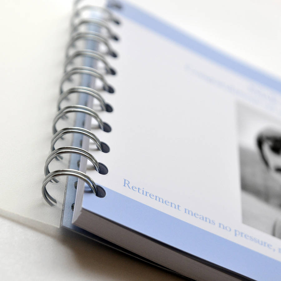 personalised retirement book by amanda hancocks