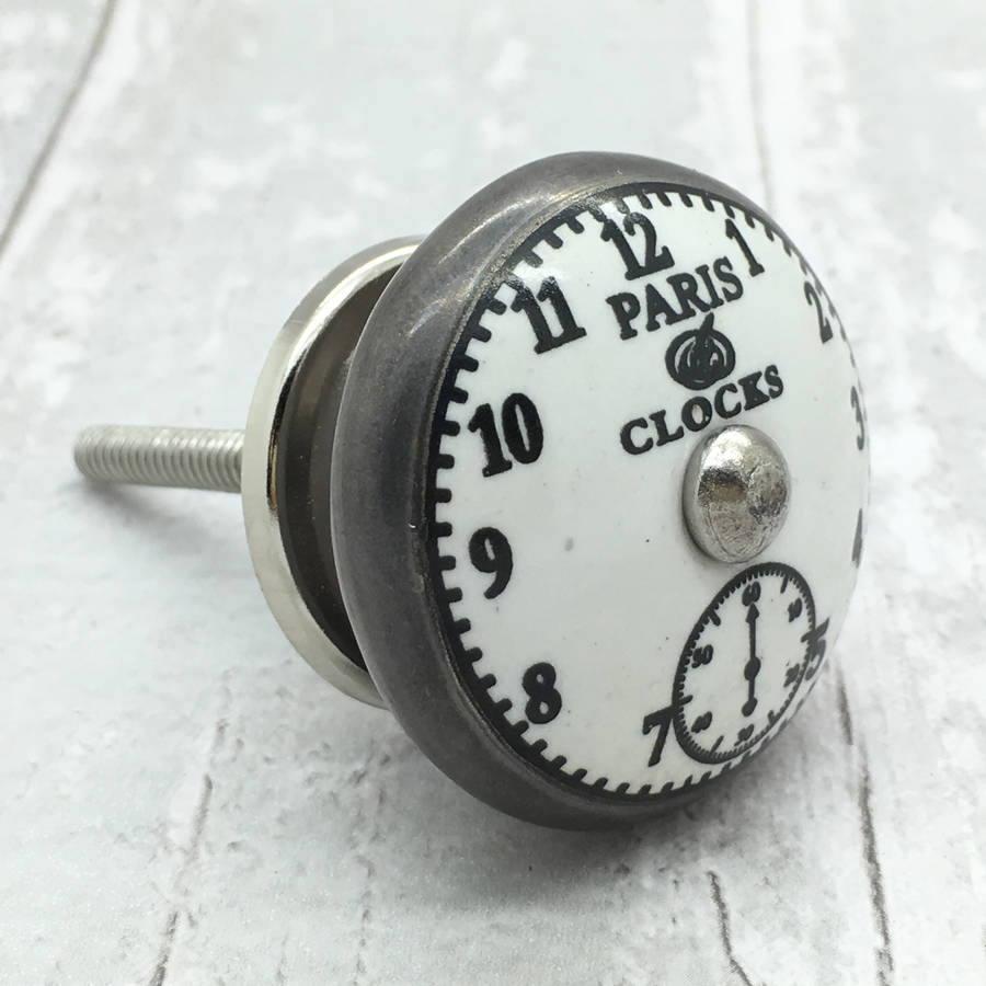 potter stone and paris clocks ceramic door knobs by g decor