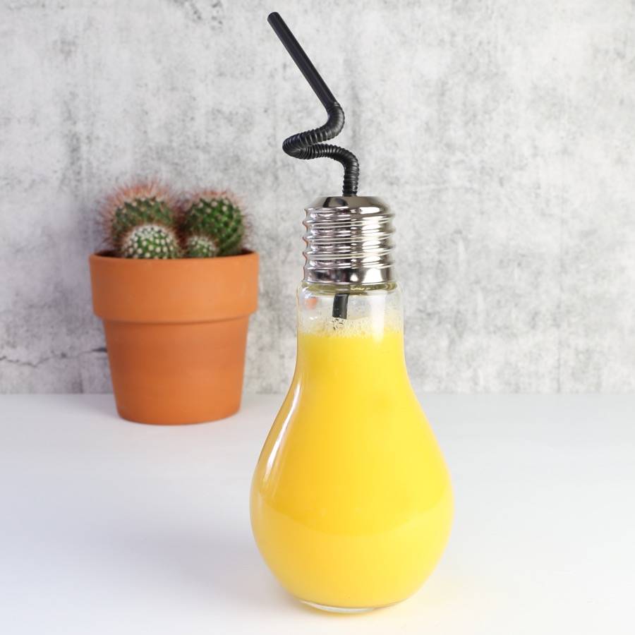 lightbulb drinking glass by lisa angel homeware & gifts