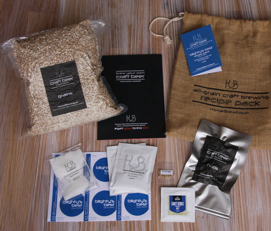 craft beer brewing starter kit by homebrewtique