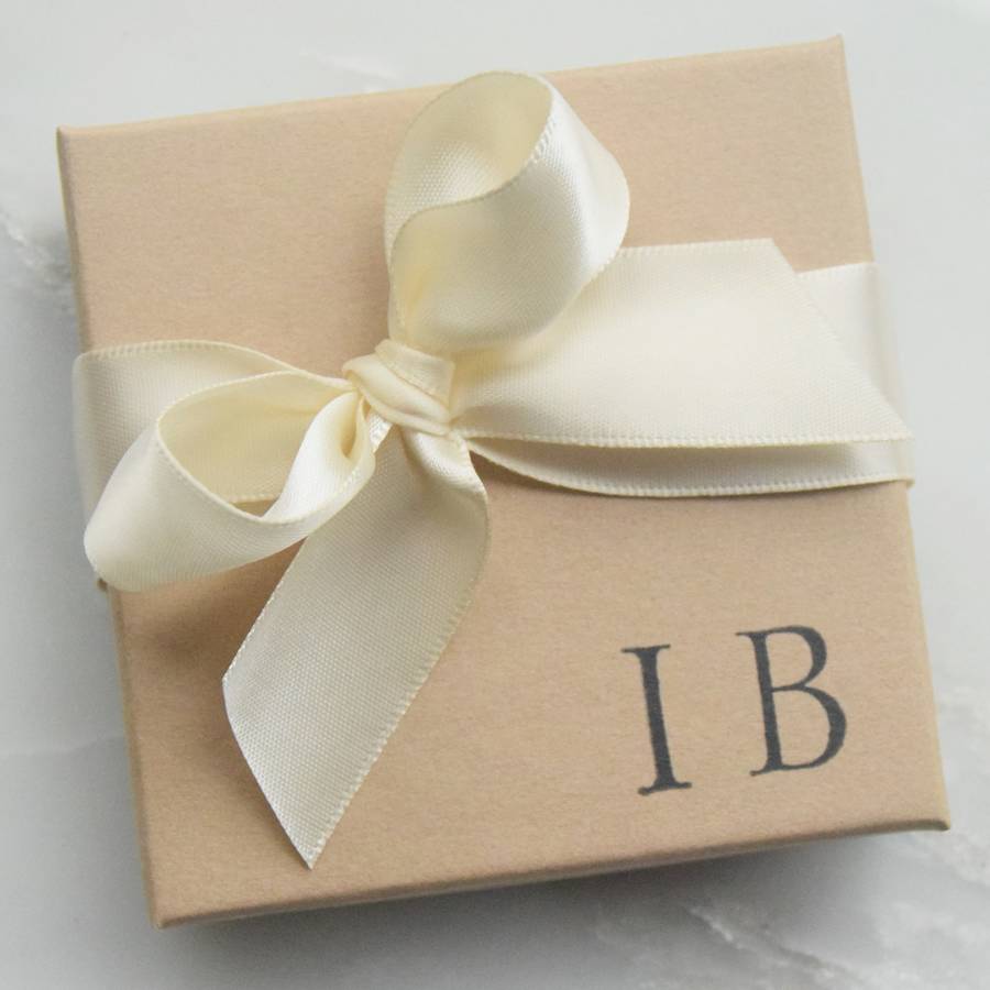 personalised bridesmaid pearl necklace gift box by yatris