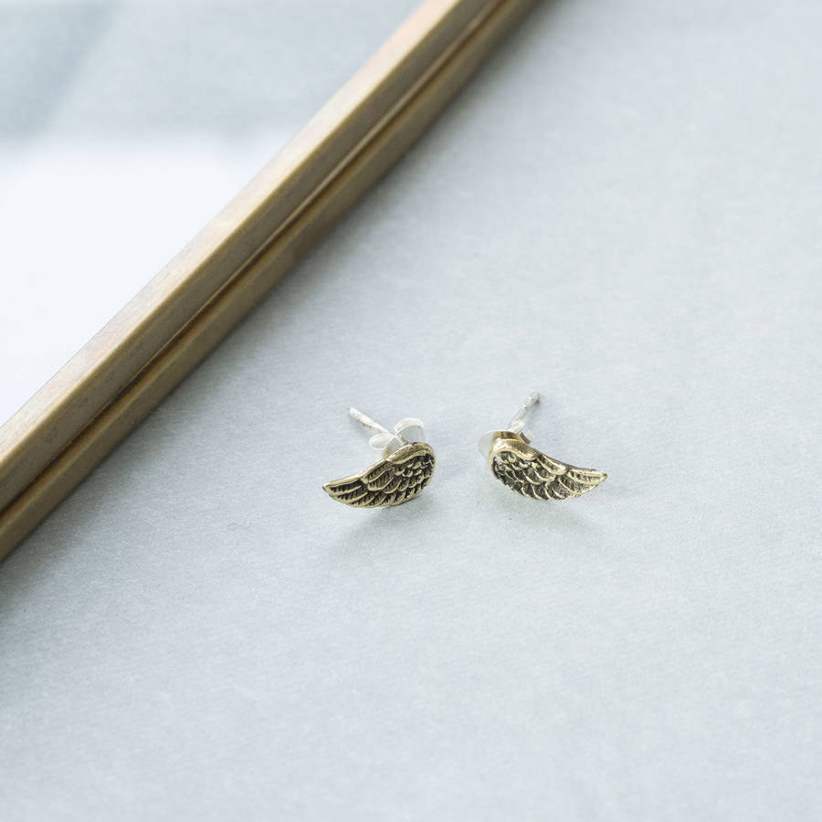 wing earrings by silver service jewellery | notonthehighstreet.com