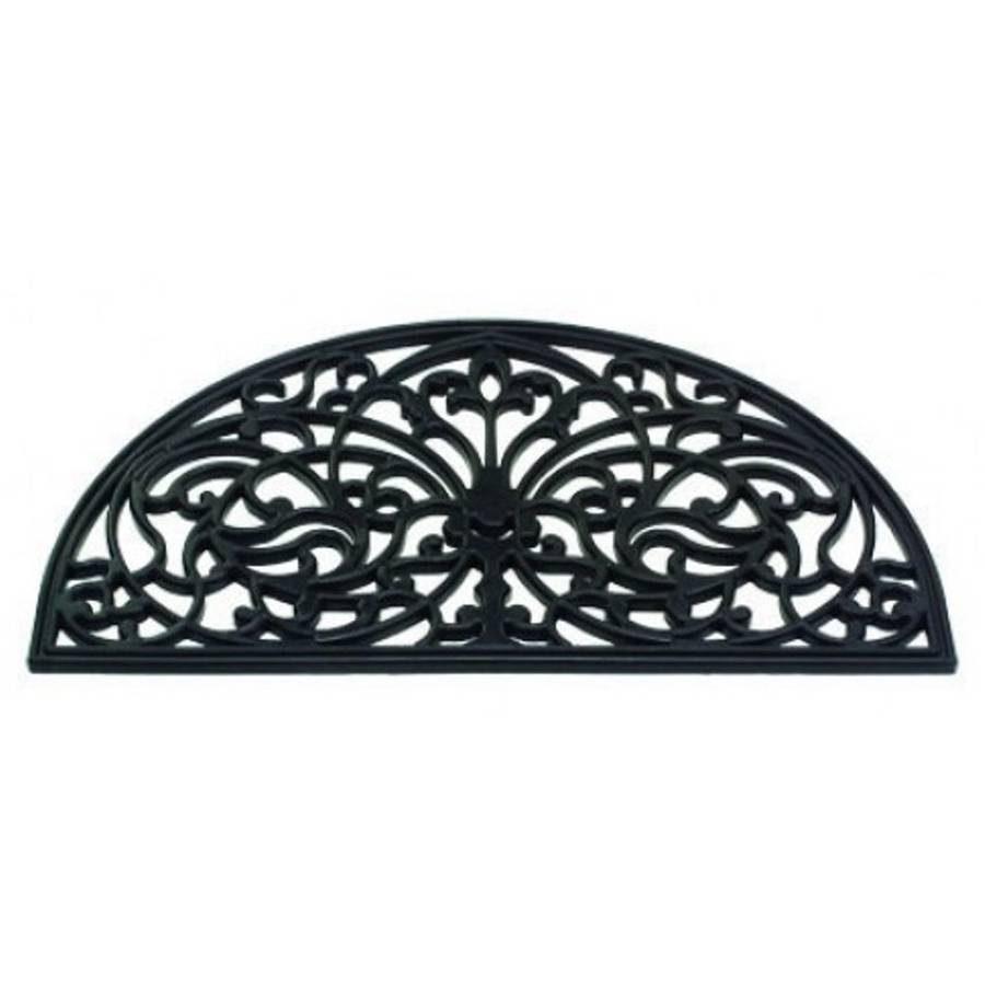 victorian style doormat / half moon by garden selections
