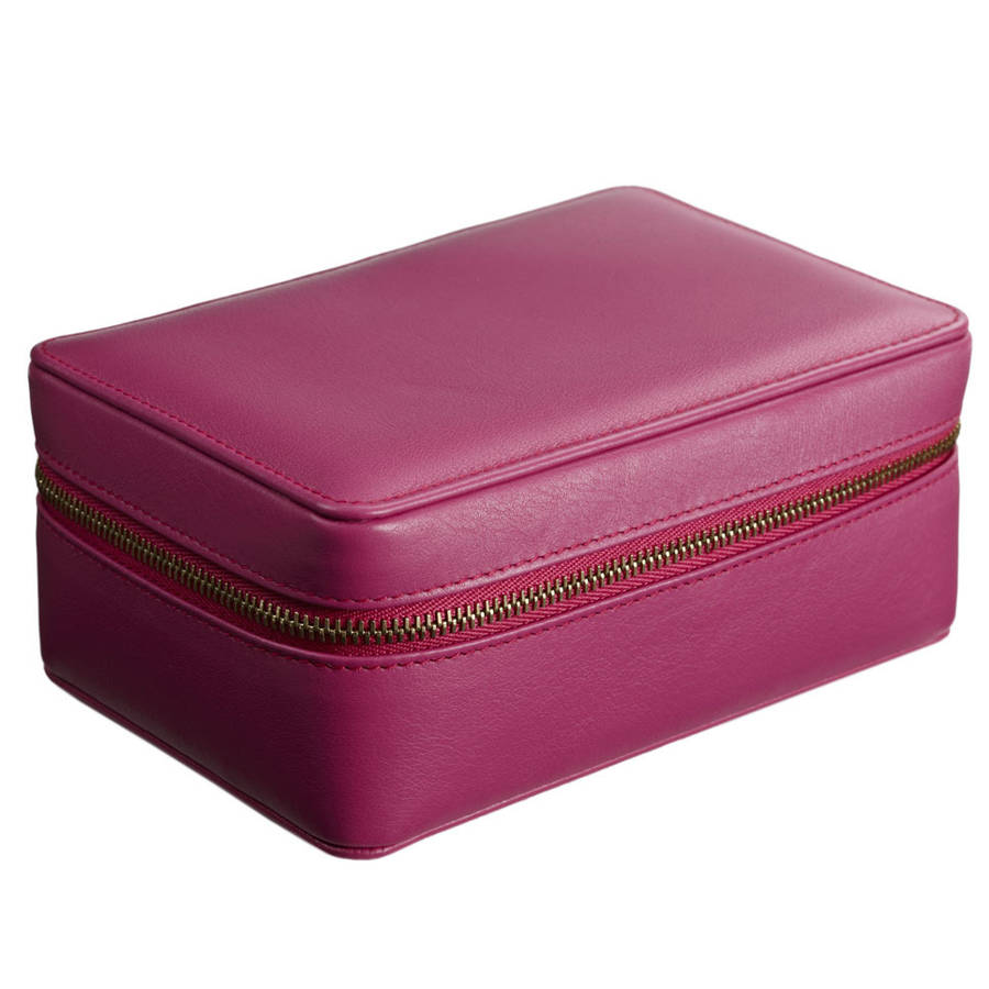 leather jewellery case for travel by stow