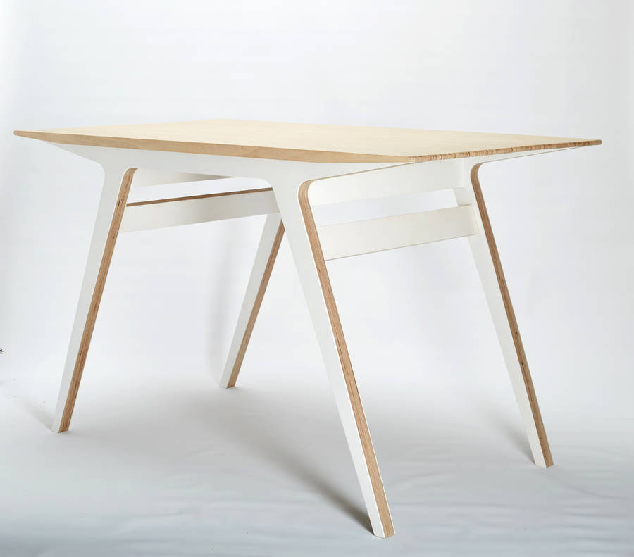 levelland birch plywood desk by lycan design