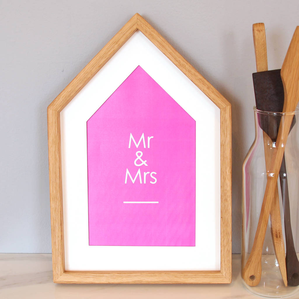 house shaped picture frame by james design