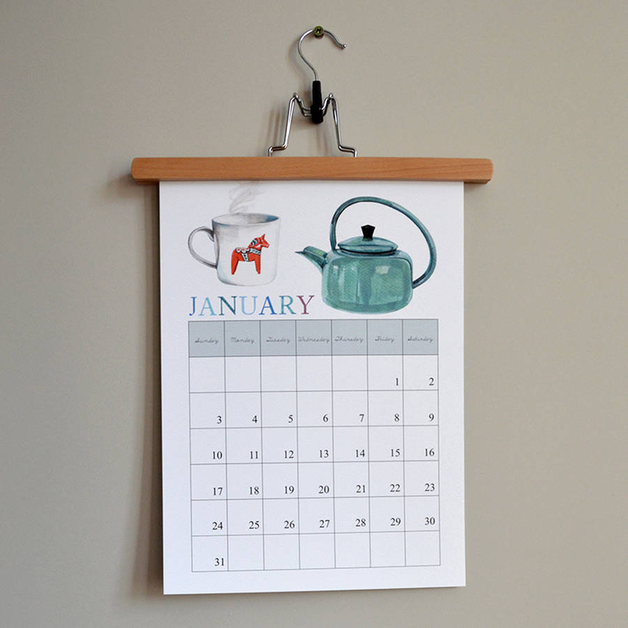 2016 illustrated wall calendar a3 by naomi stay