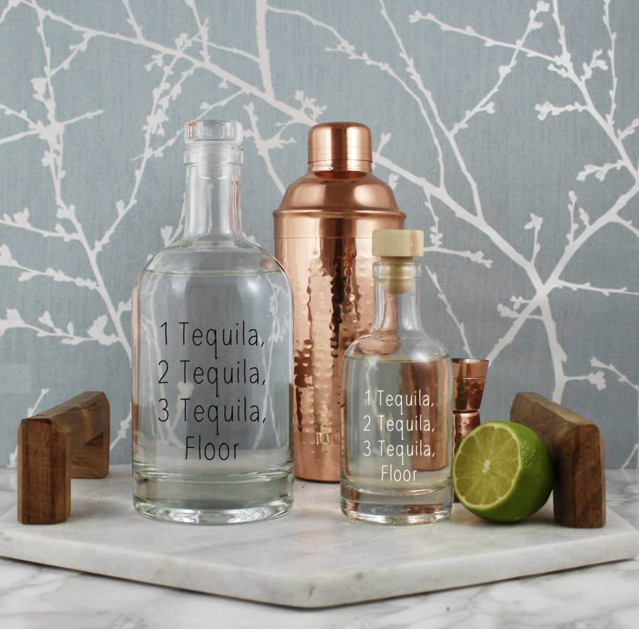funny tequila decanter by copper and sable