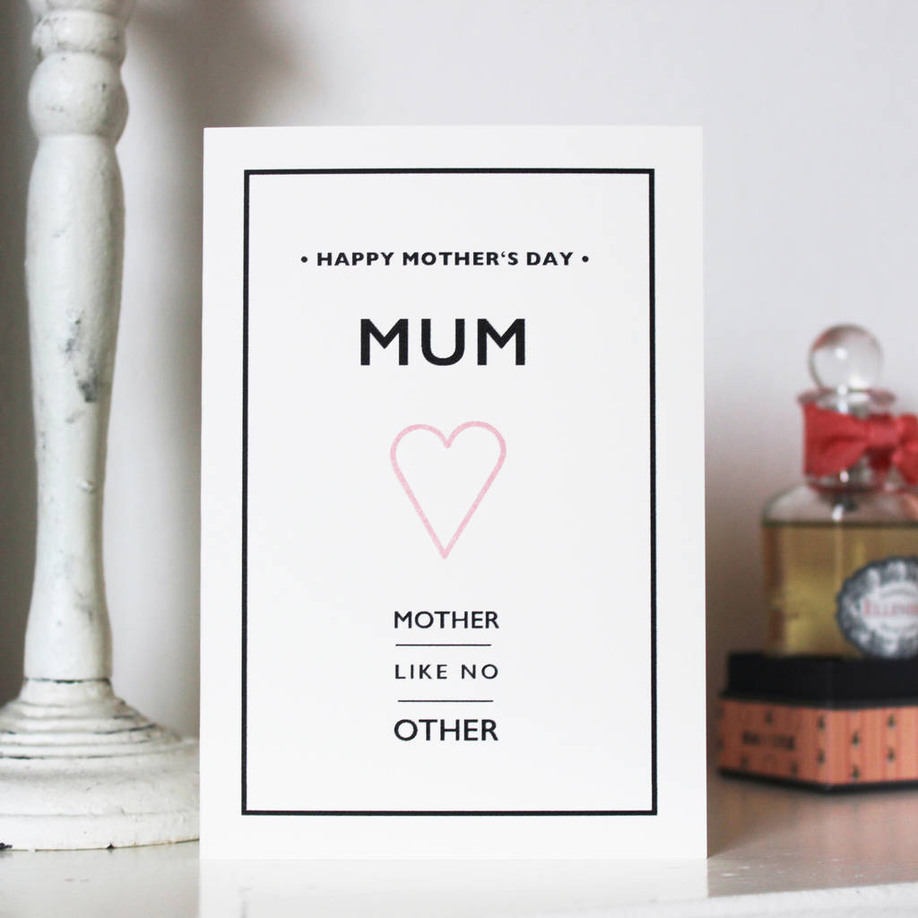 Mother Like No Other Card By Made By B