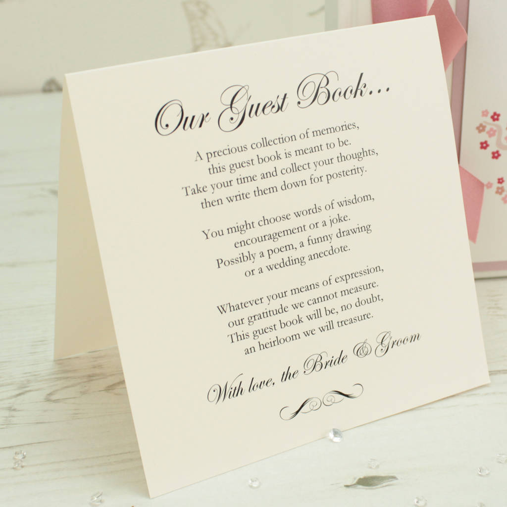personalised titanium wedding guest book by dreams to reality design