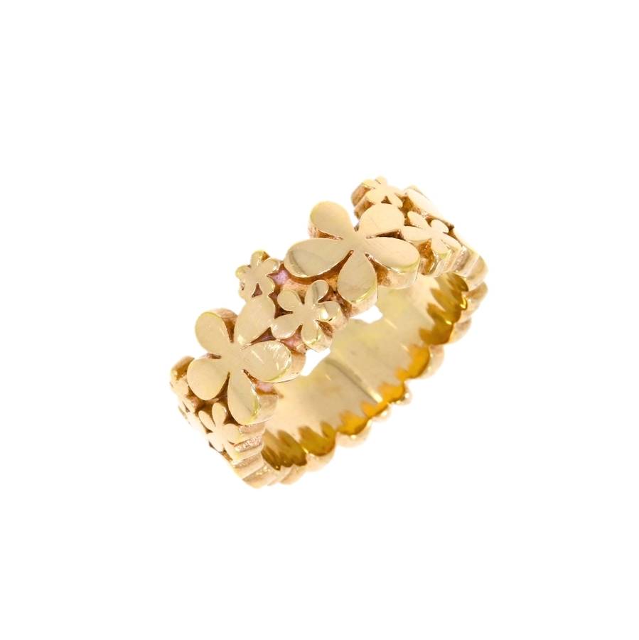 rose gold daisy ring by flawless jewellery