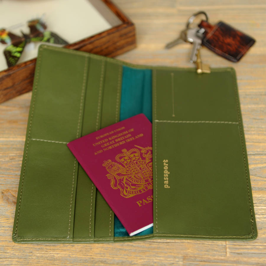 undercover luxurious leather bee travel document holder by undercover