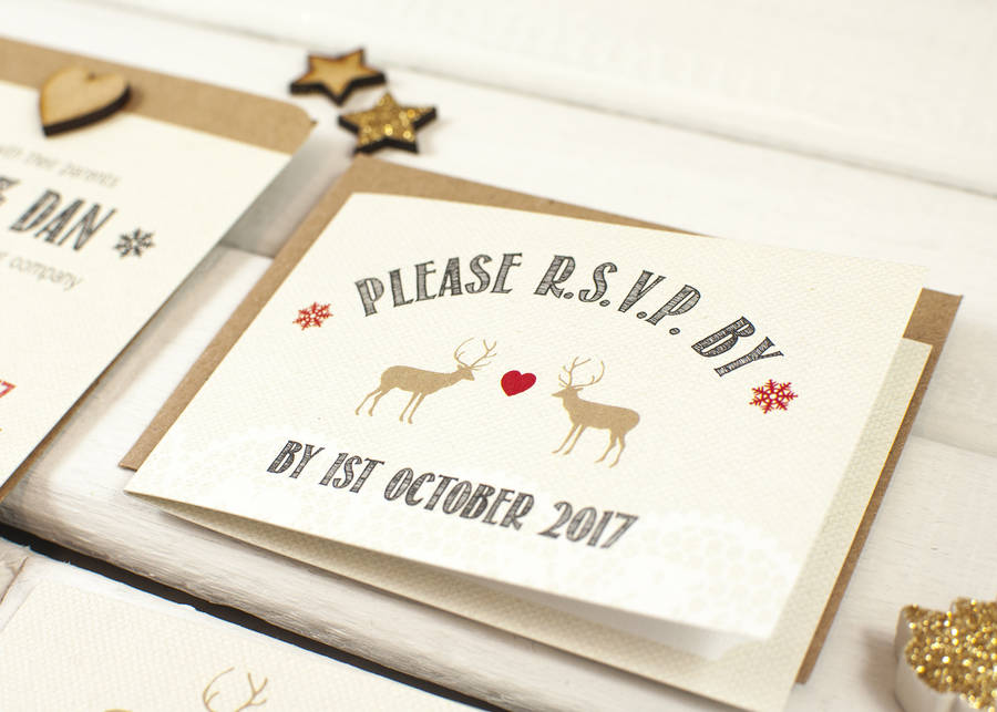 Elegant Christmas Wedding Invitations Make Christmas Wedding Invitations