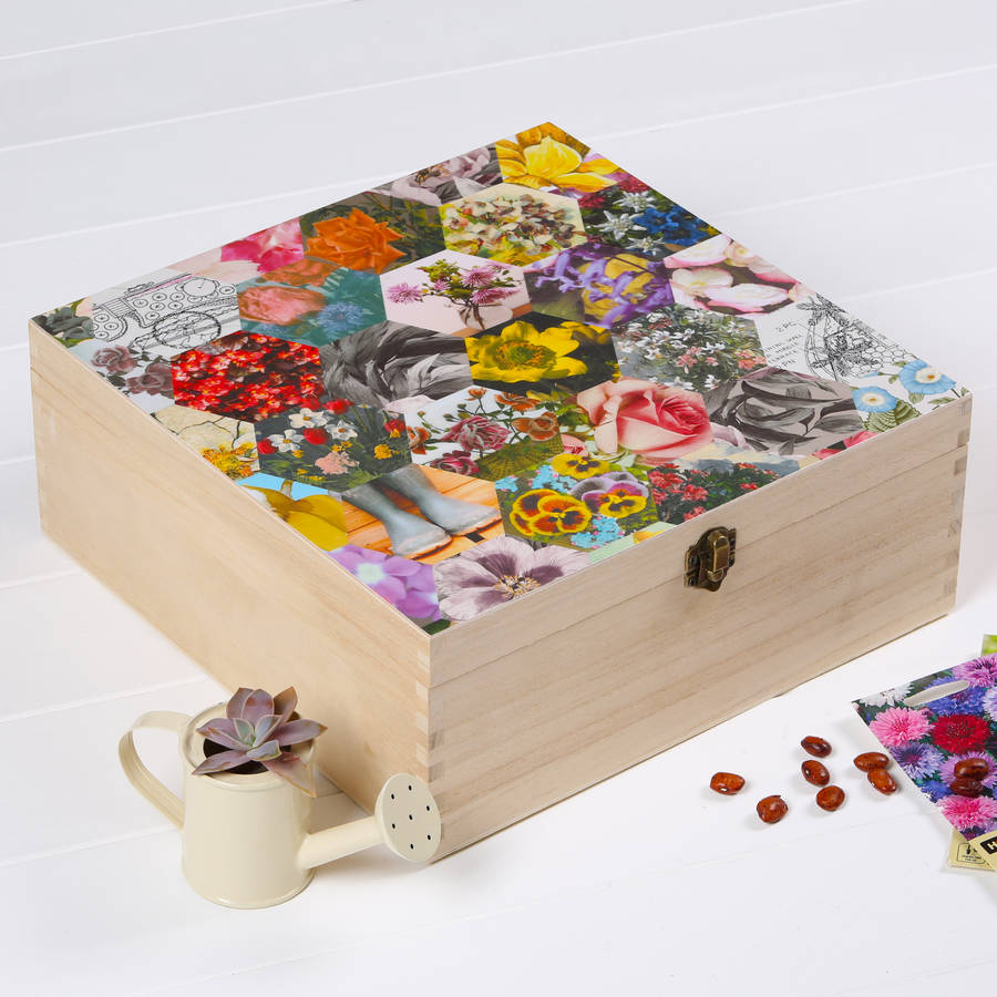 personalised gardeners' seed storage box by bombus