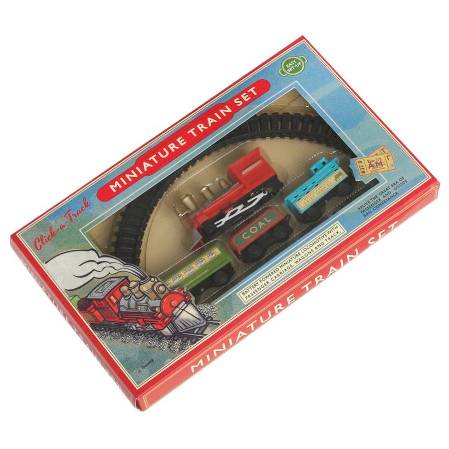 traditional miniature battery operated train set by ben & lola