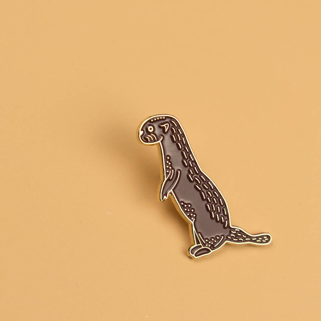 otter enamel pin stocking filler by darwin designs