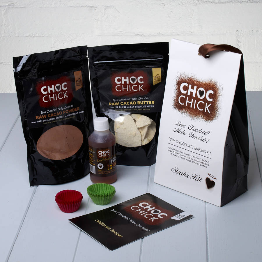 raw chocolate making kit by whisk hampers