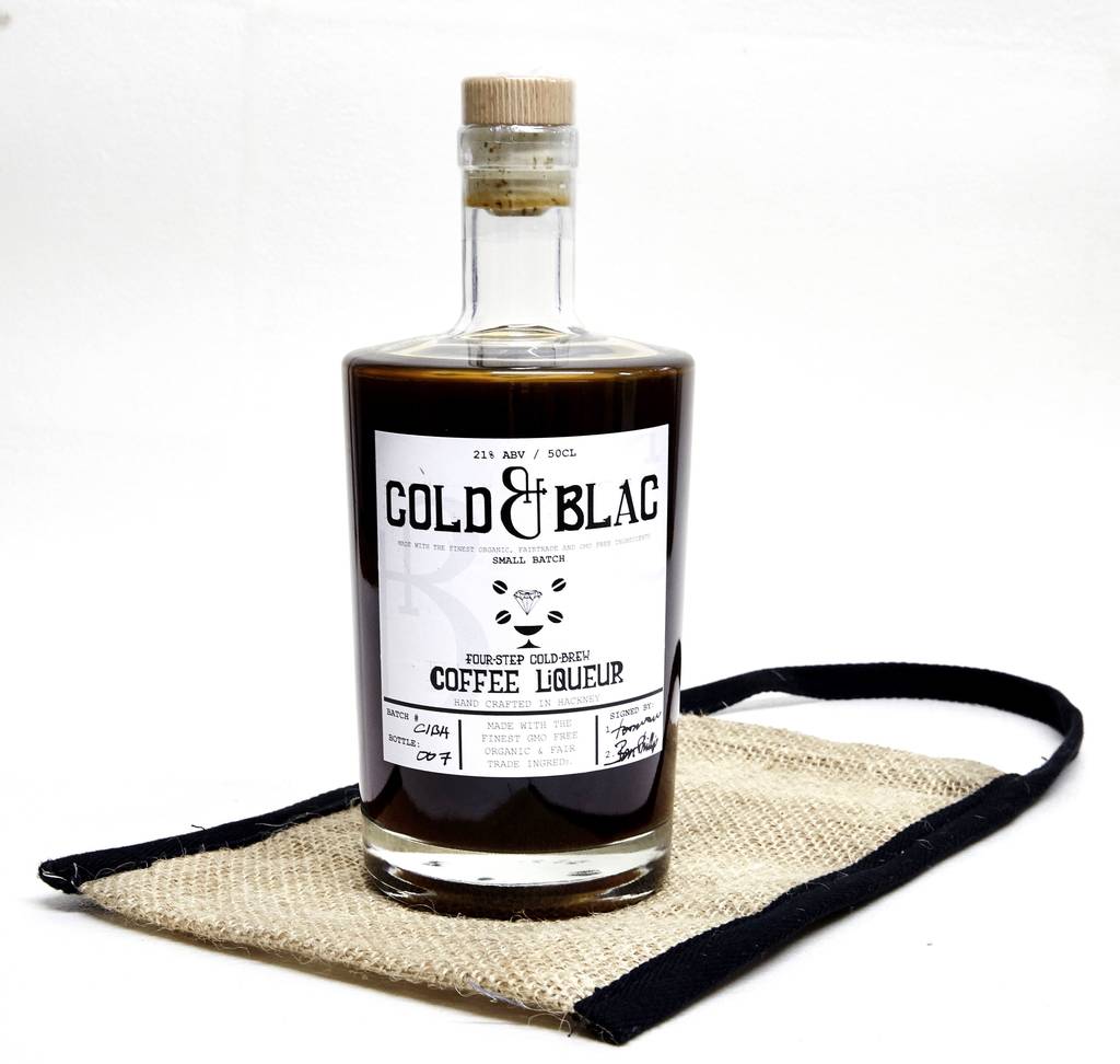 personalised cold brew coffee liqueur by cold & blac