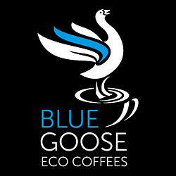 Plastic Free nespresso coffee pods capsules bean ground coffee in compostable coffee pouch bags Blue Goose Eco Coffee