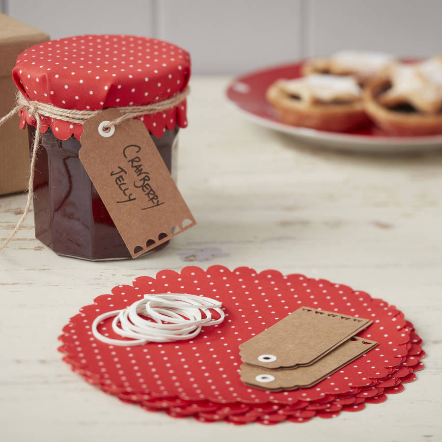 christmas jam jar topper baking kit by ginger ray