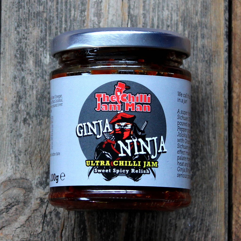 ginja ninja ultra chilli jam by the chilli jam man
