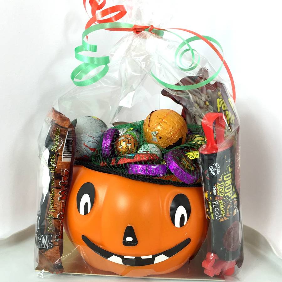 Halloween Pumpkin Pail With Spooky Sweets T By Chocolate By Cocoapod