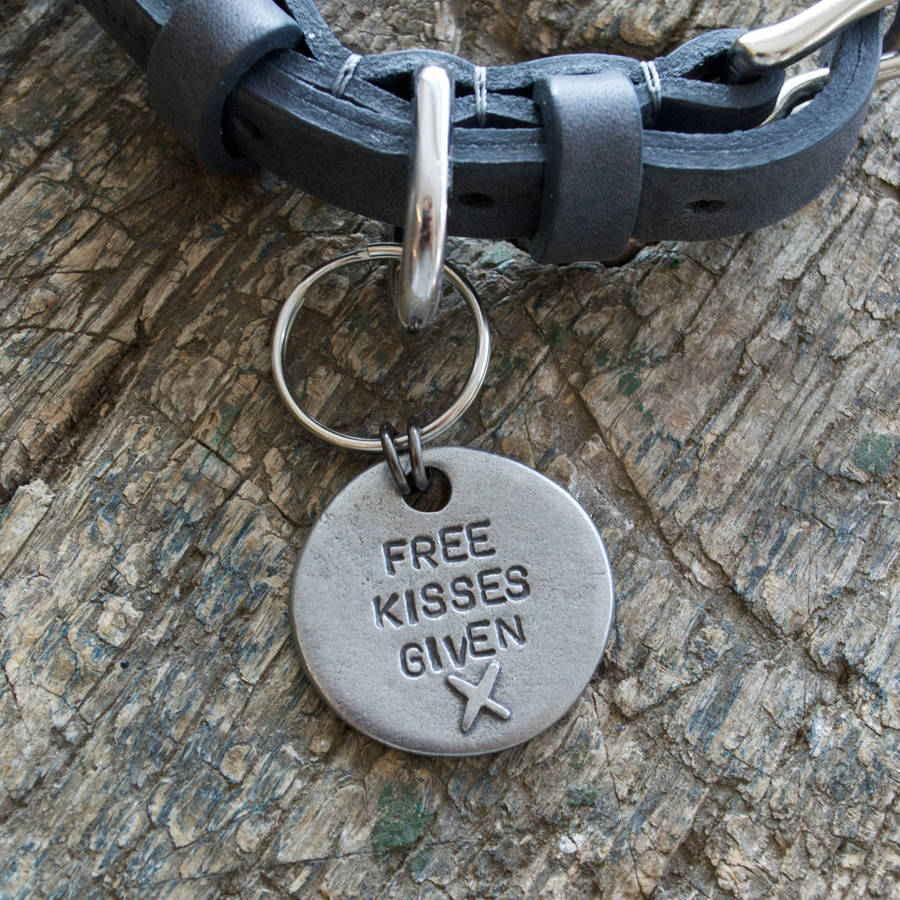 slogan pewter dog tags by mutts & hounds