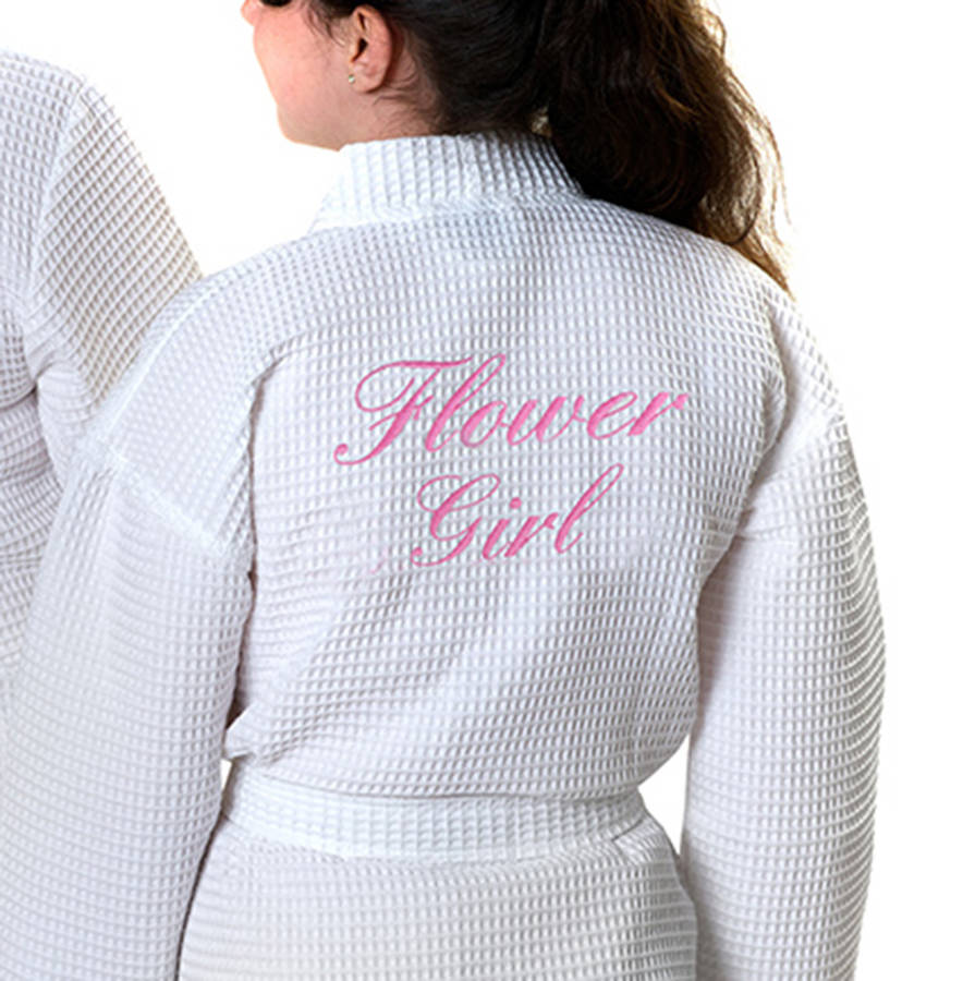 personalised waffle bathrobe by duncan stewart