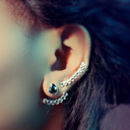 Ear Crawler With Swarovski Crystals By J S Jewellery Notonthehighstreet Com