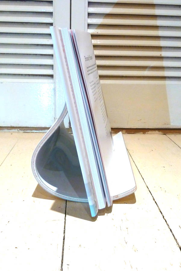 modern book stand by lola and daisy designs