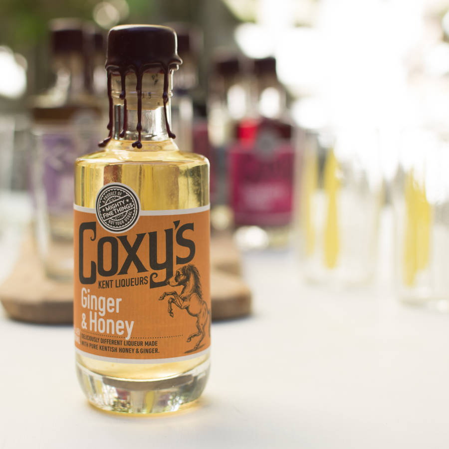 coxy's ginger and honey liqueur by