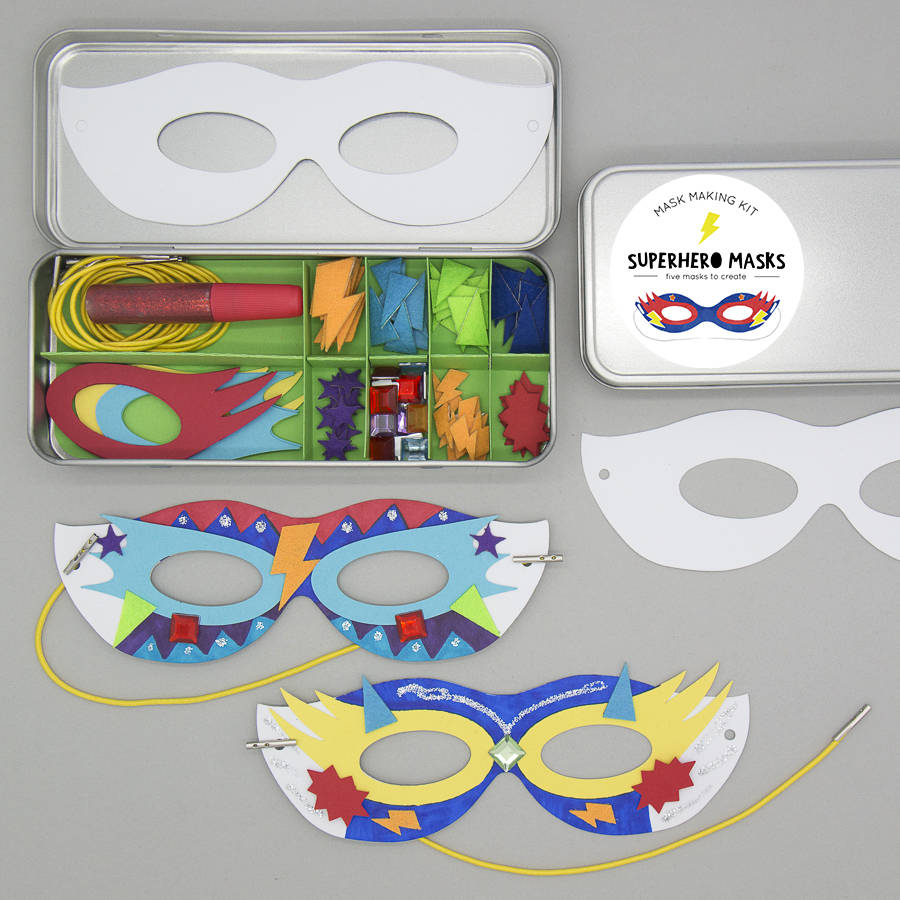 superhero masks make it kit by cotton twist
