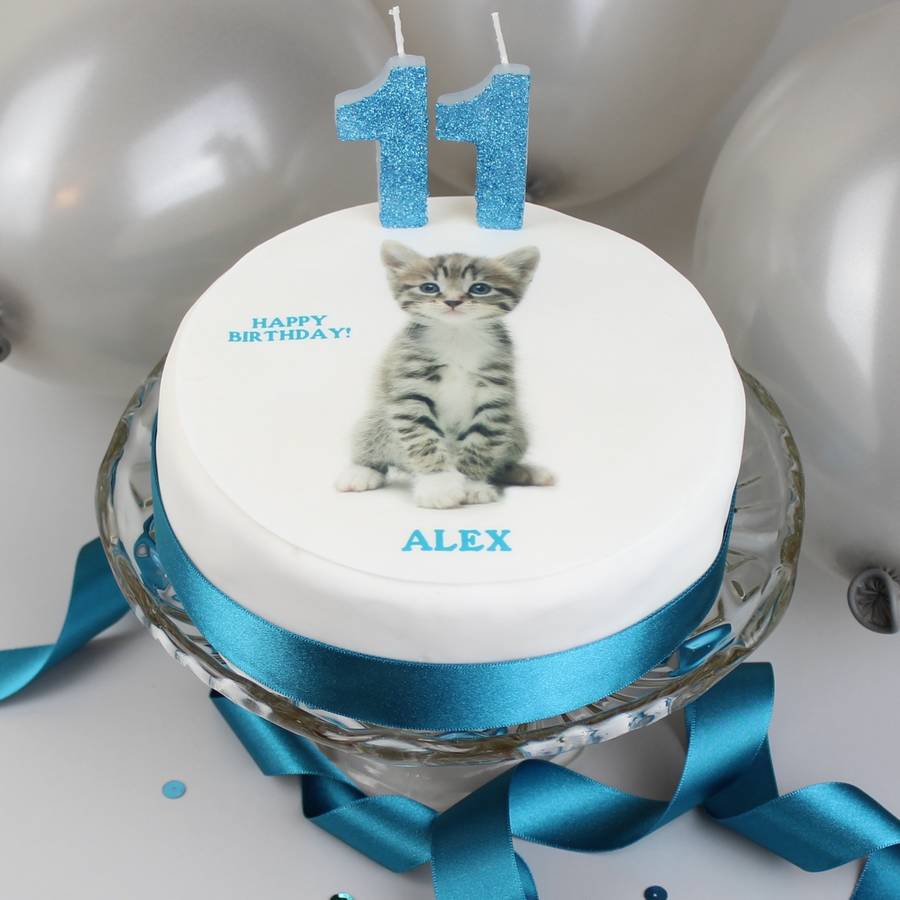 Personalised photo topper birthday cake decoration kit by clever ...
