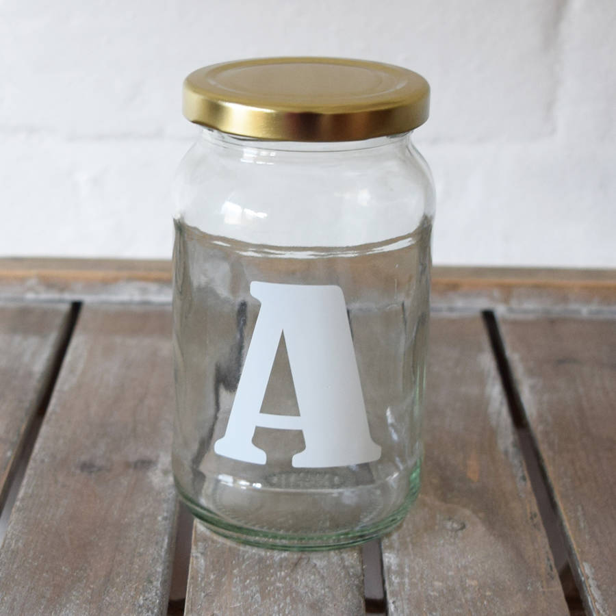 personalised halloween letter jar by jodie gaul