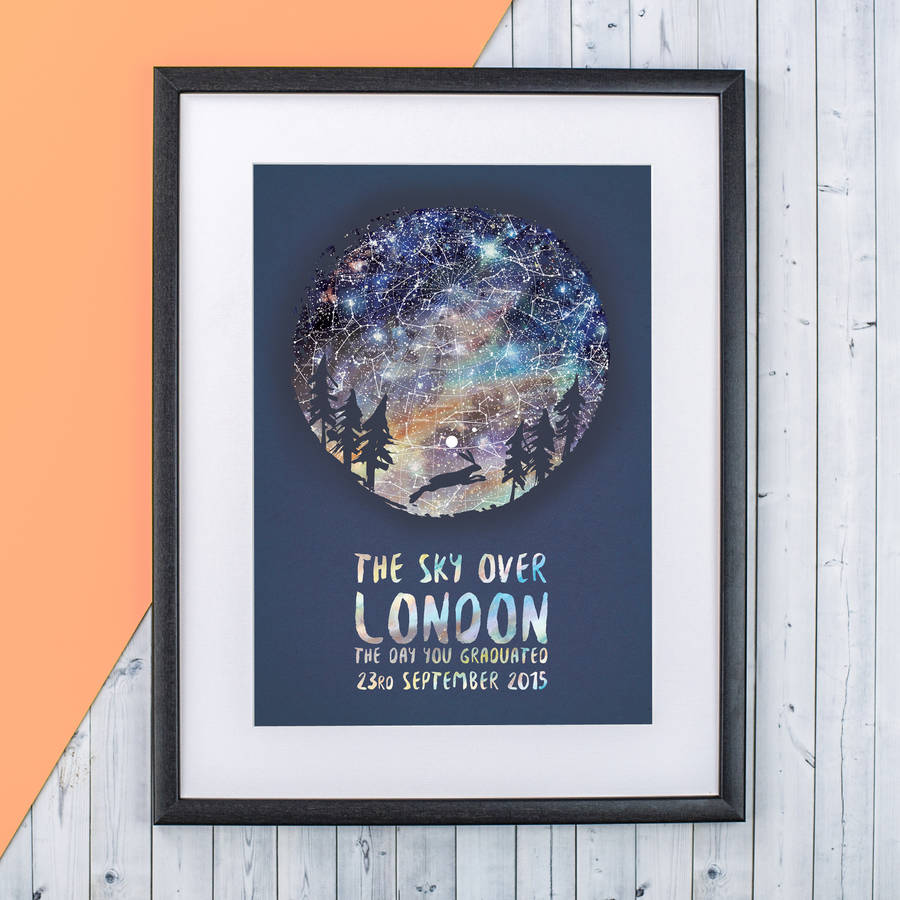 personalised achievement star chart print by bookishly