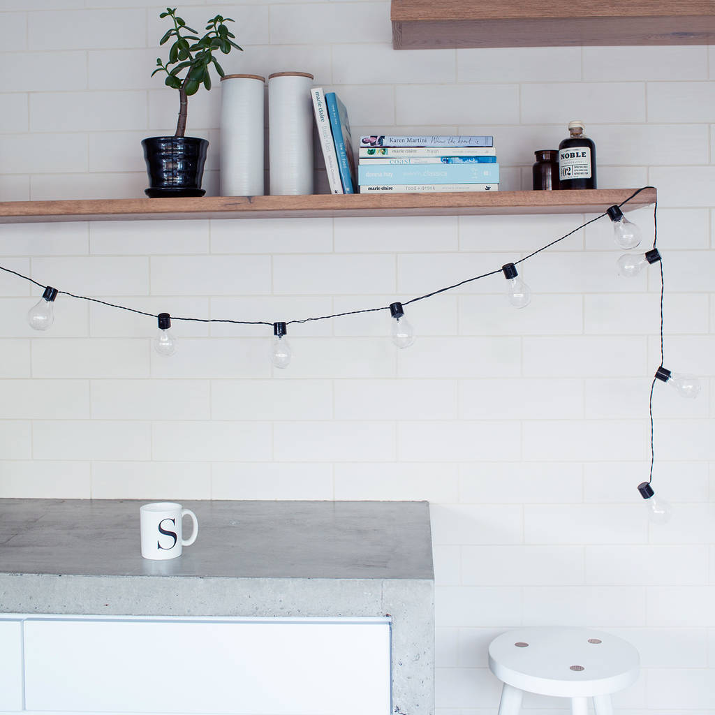 clear bulb battery festoon lights by lights4fun