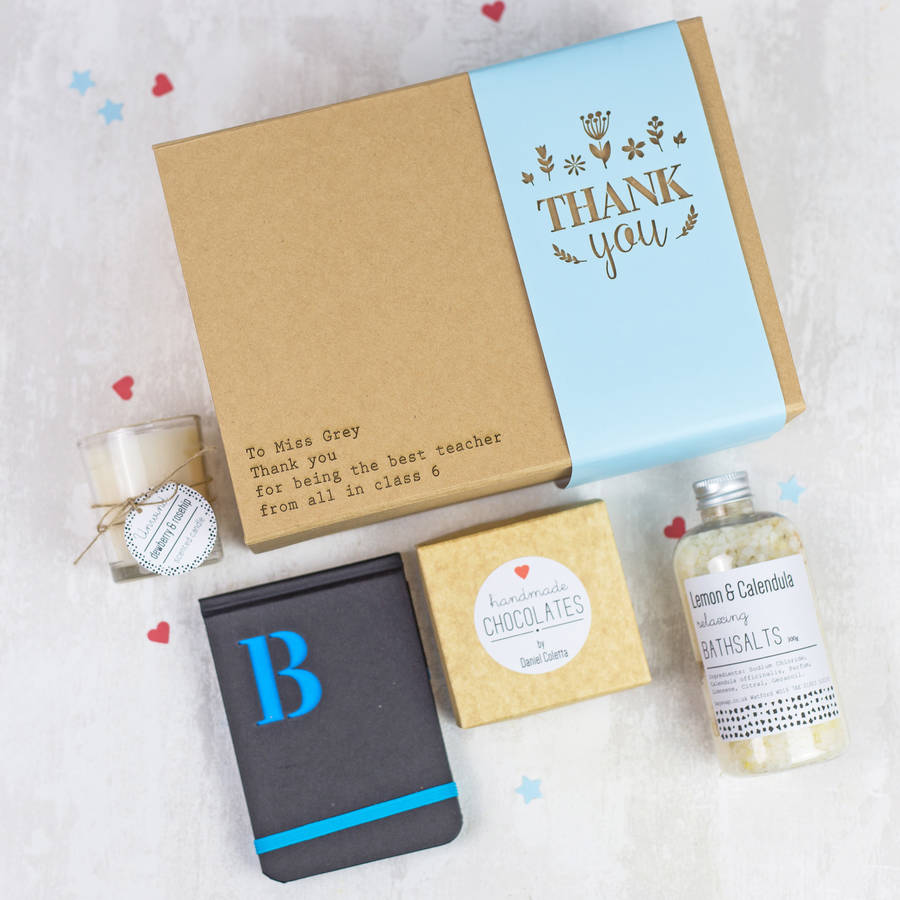 'thank you' gift box by fora creative