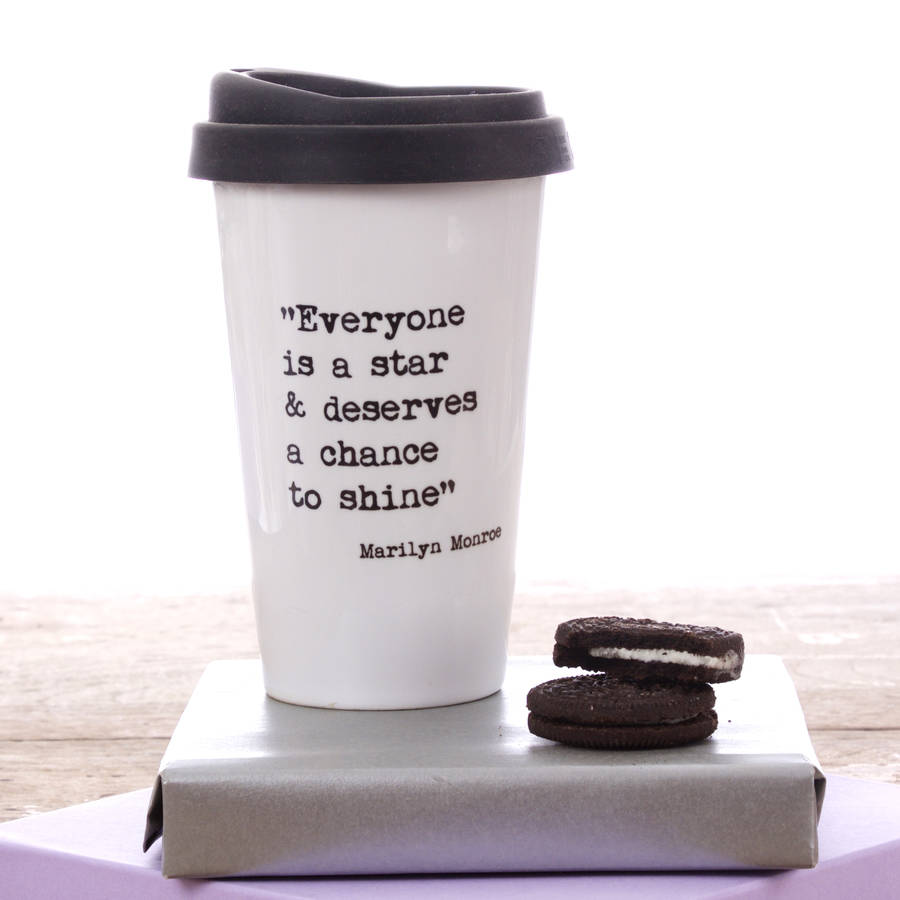 personalised inspirational quote travel mug by snapdragon