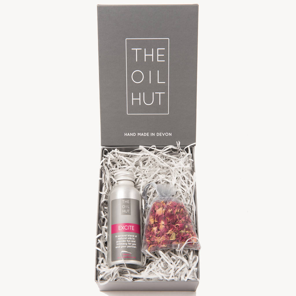 sexy massage oil gift set by the oil hut