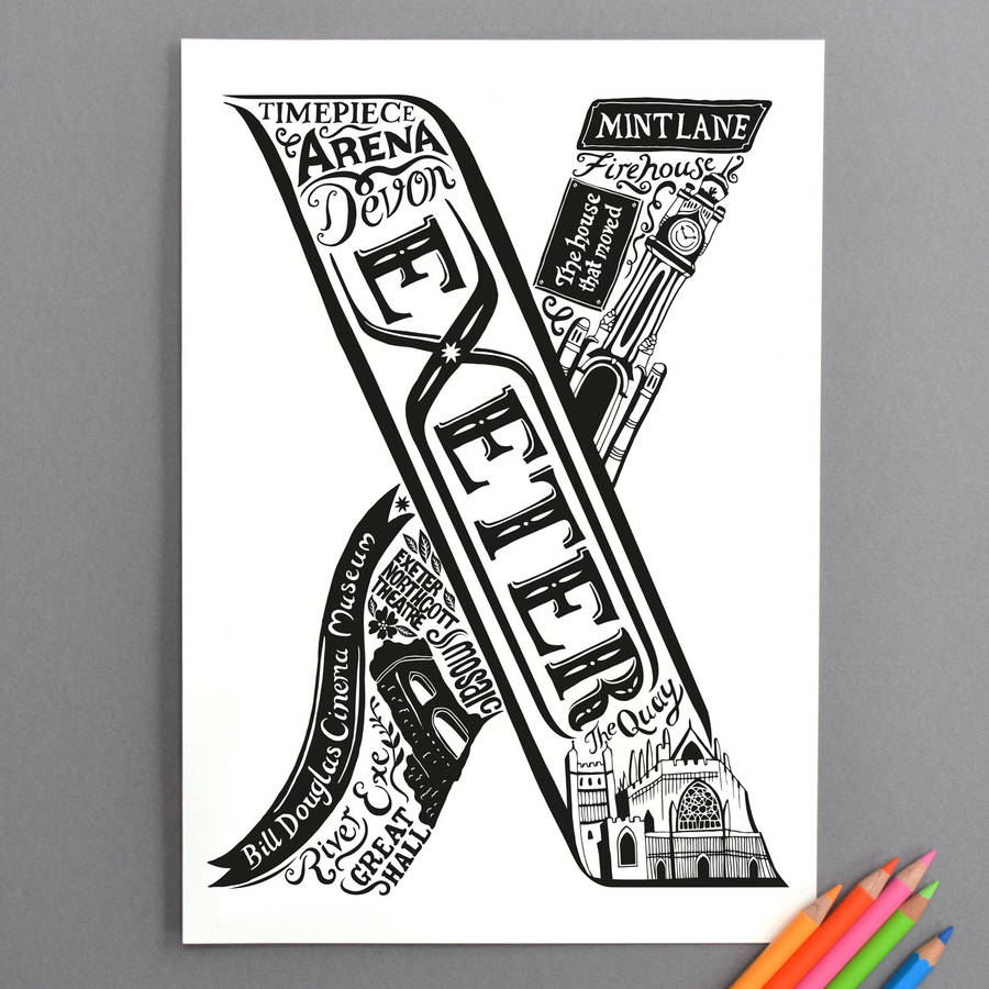 exeter print by lucy loves this