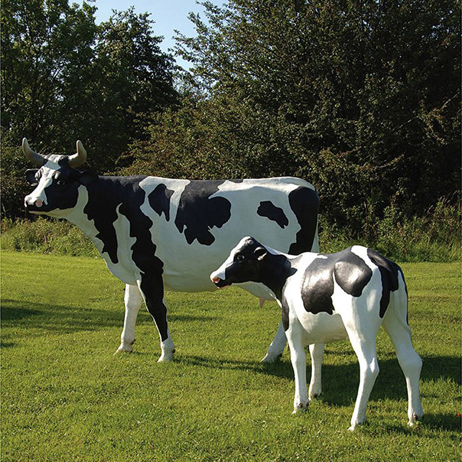 life size resin cow