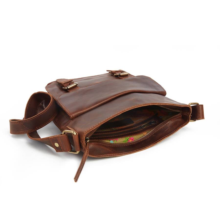 leather cross body messenger bag by the leather store