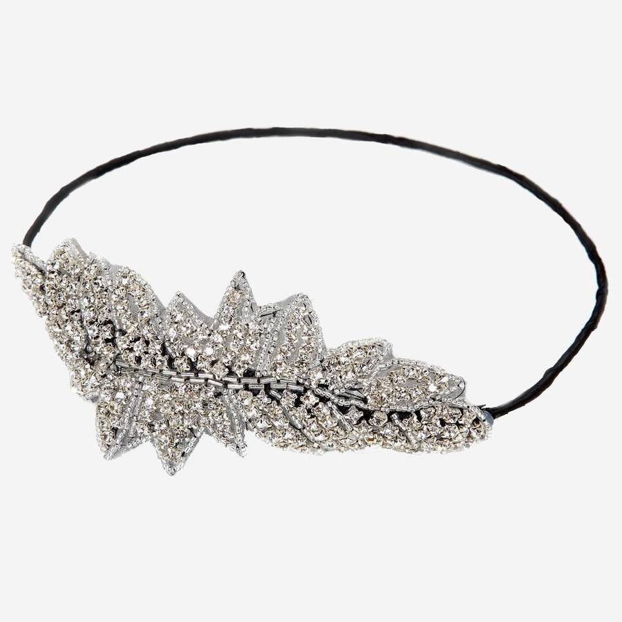 iona rhinestone halo headband by rock 'n rose