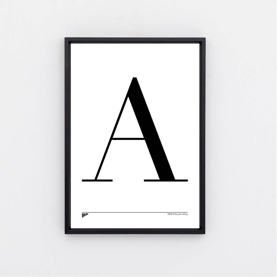 a4 alphabet print by bigjon | notonthehighstreet.com
